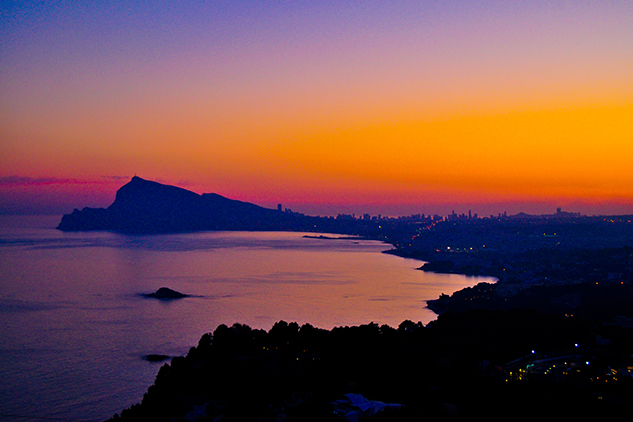 Playa atardecer